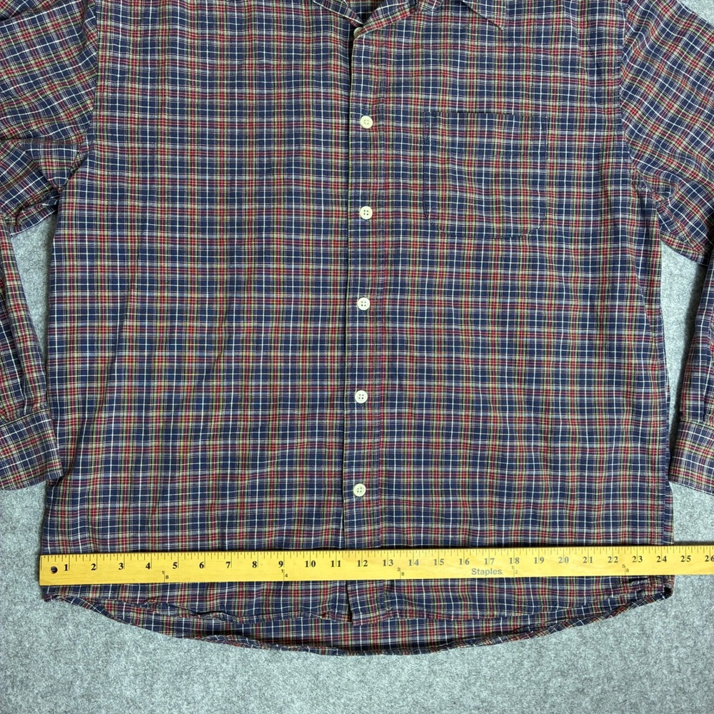 Vintage Old Navy Mens Size XL Plaid Flannel Button Down Shirt Long Sleeve - Picture 6 of 7
